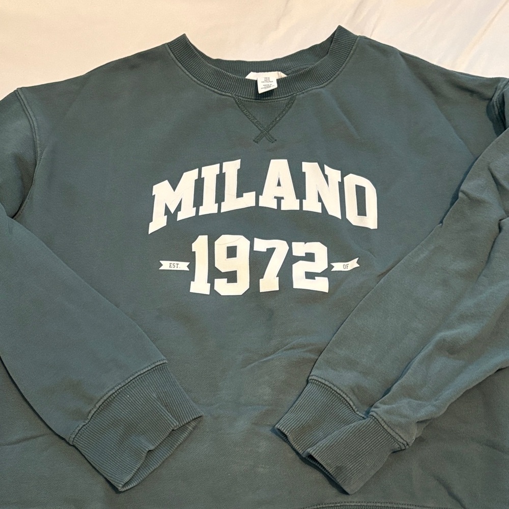 H&M Men's Crewneck Sweater in Dark Gray